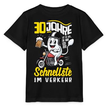 30 Jahre Schnellste Im Verkehr - Stanley/Stella Kinder T-Shirt MINI CREATOR  - Schwarz - Vorne - Mikhail (115cm)