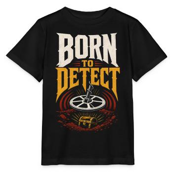 Metal Detector Treasure Hunt - Stanley/Stella MINI CREATOR Kids’ T-Shirt - black - Front - Mikhail (115cm)