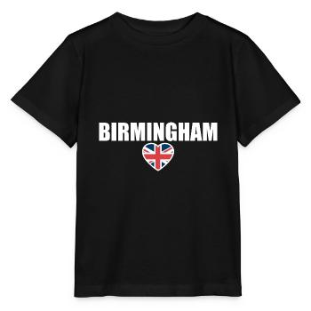 Birmingham Great Britain British Flag British - Stanley/Stella MINI CREATOR Kids’ T-Shirt - black - Front - Mikhail (115cm)