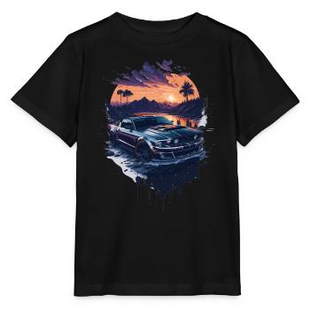 Voiture de sport - T-shirt bio MINI CREATOR Stanley/Stella Enfant - noir - Devant - Mikhail (115cm)