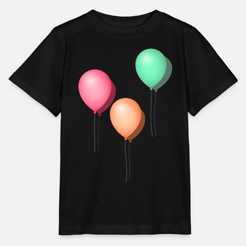 Ballons pastel - T-shirt bio MINI CREATOR Stanley/Stella Enfant - noir