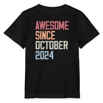 Bogosse geboren im Oktober 2024 - Fête d'anniversair - Stanley/Stella Kinder T-Shirt MINI CREATOR  - Schwarz - Vorne - Mikhail (115cm)