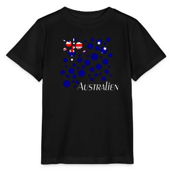 Australien Down Under - Stanley/Stella Kinder T-Shirt MINI CREATOR  - Schwarz - Vorne - Mikhail (115cm)