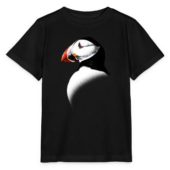 Atlantic Puffin - Stanley/Stella MINI CREATOR Kids’ T-Shirt - black - Front - Mikhail (115cm)