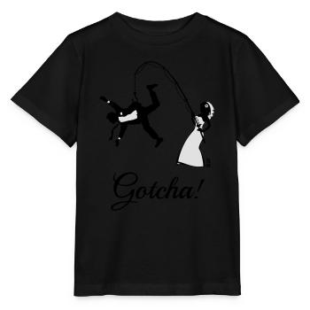 Gotcha! (Épouse Angelt Mari / JGA) - T-shirt bio MINI CREATOR Stanley/Stella Enfant - noir - Devant - Mikhail (115cm)