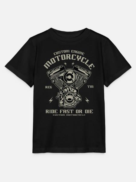 Motorrad - Stanley/Stella Kinder T-Shirt MINI CREATOR  - Schwarz