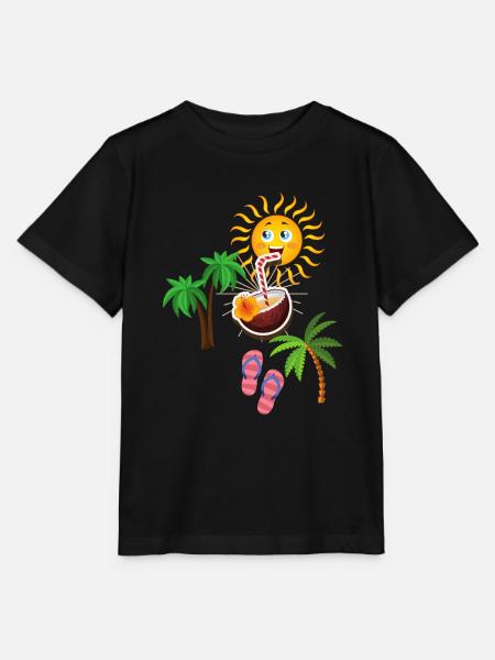 urlaub zeit - Stanley/Stella Kinder T-Shirt MINI CREATOR - Schwarz