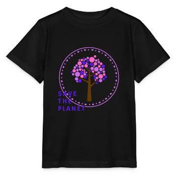 Save The Planet! - Stanley/Stella MINI CREATOR Kids’ T-Shirt - black - Front - Mikhail (115cm)