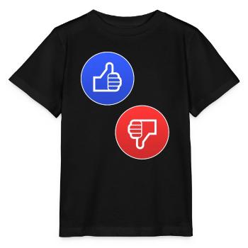 Thumbs up thumbs down Yes no Yes No Gift - Stanley/Stella MINI CREATOR Kids’ T-Shirt - black - Front - Mikhail (115cm)