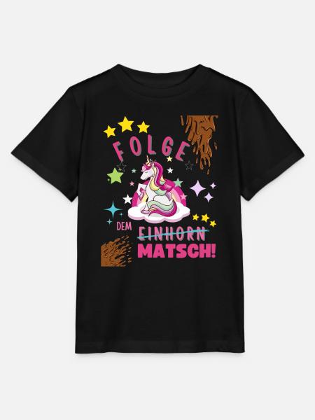 Muddy run shirt mud Matsch Lauf Einhorn obstacle - Stanley/Stella Kinder T-Shirt MINI CREATOR - Schwarz