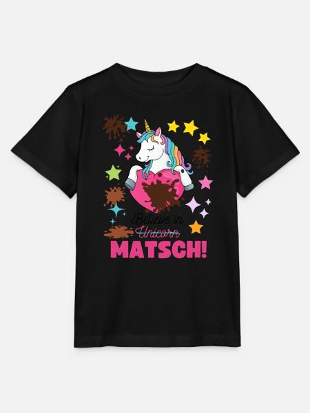 Muddy run shirt mud Matsch Lauf Einhorn Team Frau - Stanley/Stella Kinder T-Shirt MINI CREATOR - Schwarz
