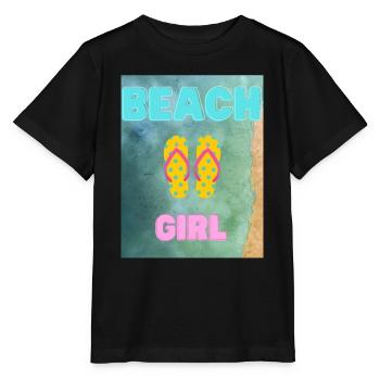 Beachgirl - Stanley/Stella Kinder T-Shirt MINI CREATOR  - Schwarz - Vorne - Mikhail (115cm)