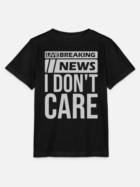 Breaking news don t - Stanley/Stella Kinder T-Shirt MINI CREATOR - Schwarz