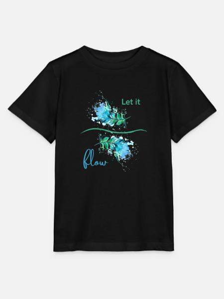 Let It Flow - Stanley/Stella Kinder T-Shirt MINI CREATOR - Schwarz