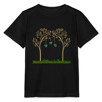 Tree of Love - Stanley/Stella MINI CREATOR Kids’ T-Shirt - black - Front - Mikhail (115cm)