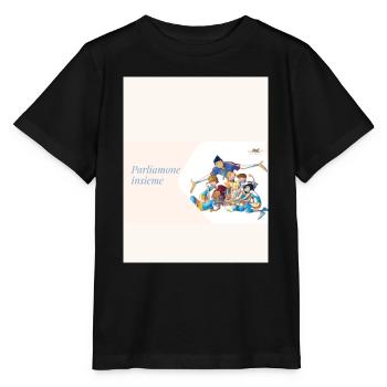 Parlons-en ensemble raison officielle - T-shirt bio MINI CREATOR Stanley/Stella Enfant - noir - Devant - Mikhail (115cm)