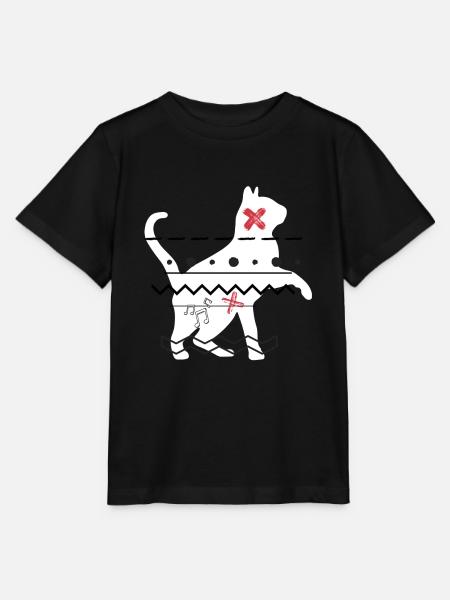 miau - Stanley/Stella Kinder T-Shirt MINI CREATOR  - Schwarz