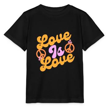 Love is Love - Stanley/Stella MINI CREATOR Kids’ T-Shirt - black - Front - Mikhail (115cm)