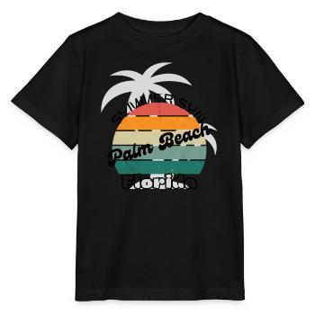 Palm Beach Florida - Stanley/Stella MINI CREATOR Kids’ T-Shirt - black - Front - Mikhail (115cm)