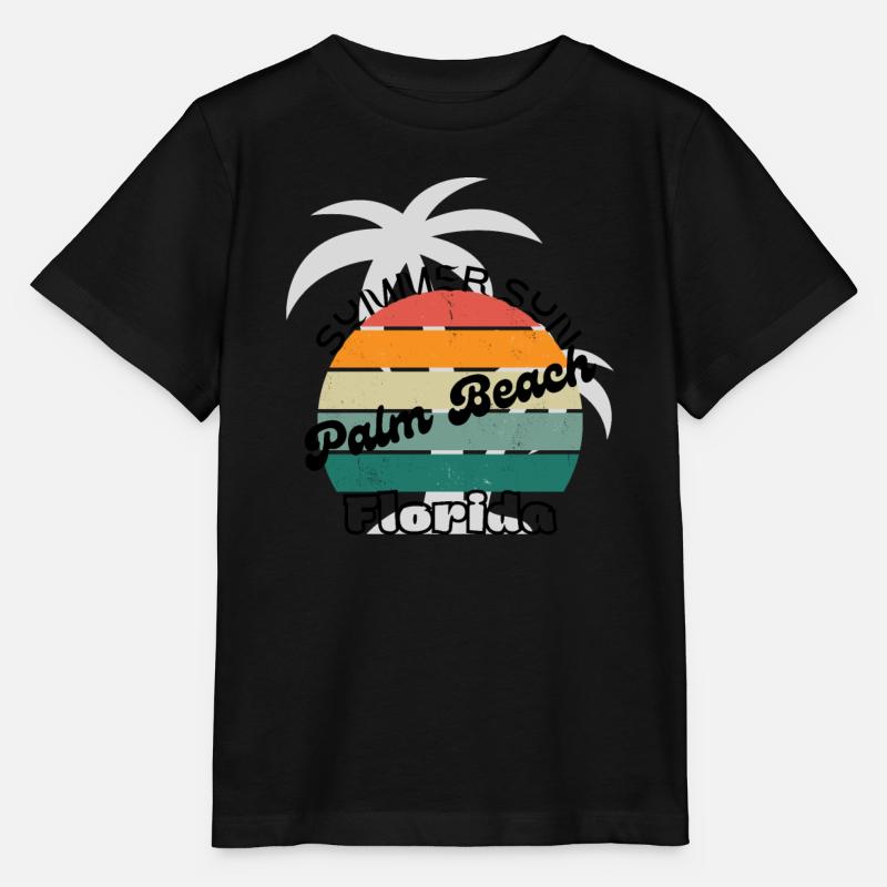 Palm Beach Florida - Stanley/Stella MINI CREATOR Kids’ T-Shirt - black