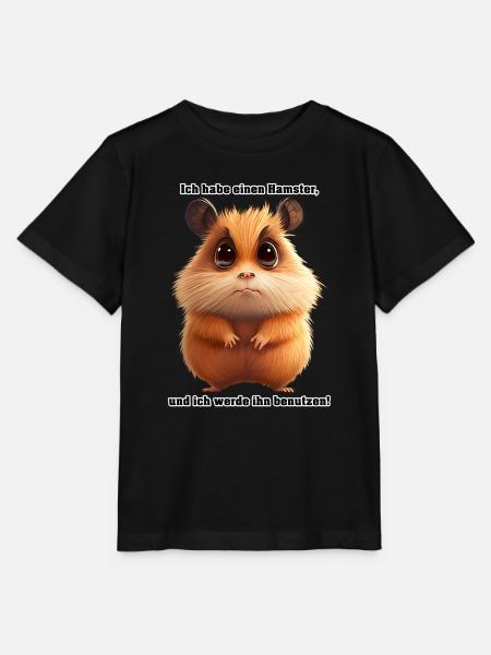 Ich habe einen Hamster ... - Stanley/Stella Kinder T-Shirt MINI CREATOR - Schwarz