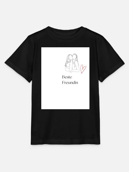 Beste Freundin - Stanley/Stella Kinder T-Shirt MINI CREATOR - Schwarz