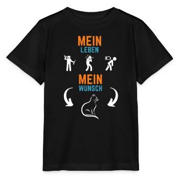 Mein Leben Mein Wunsch - Stanley/Stella Kinder T-Shirt MINI CREATOR  - Schwarz - Vorne - Mikhail (115cm)