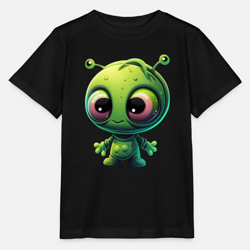 Der kleine Alien - Stanley/Stella Kinder T-Shirt MINI CREATOR  - Schwarz