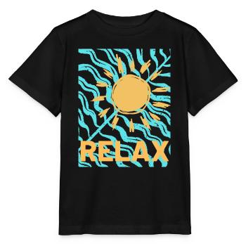 relax - Stanley/Stella Kinder T-Shirt MINI CREATOR  - Schwarz - Vorne - Mikhail (115cm)