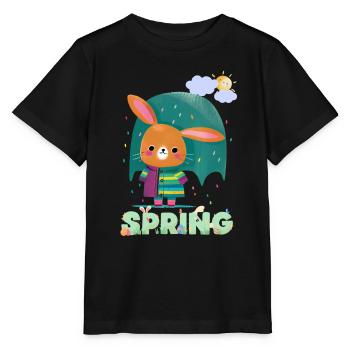 Spring | Easter | Happy Easter | Illustration - Stanley/Stella MINI CREATOR Kids’ T-Shirt - black - Front - Mikhail (115cm)