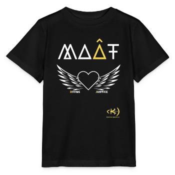 KAMA SOUL HEART White winged - Stanley/Stella MINI CREATOR Kids’ T-Shirt - black - Front - Mikhail (115cm)