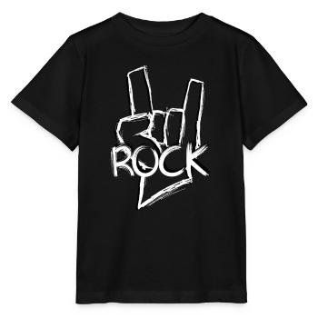 Let's rock! -Rock - Stanley/Stella MINI CREATOR Kids’ T-Shirt - black - Front - Mikhail (115cm)