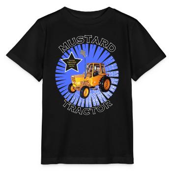 Le tracteur moutarde - T-shirt bio MINI CREATOR Stanley/Stella Enfant - noir - Devant - Mikhail (115cm)
