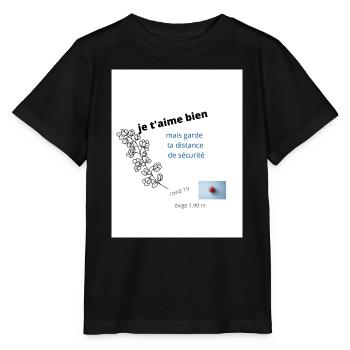 god's healing - T-shirt bio MINI CREATOR Stanley/Stella Enfant - noir - Devant - Mikhail (115cm)