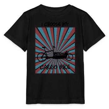 Vélo cargo et slogan envoûtant - T-shirt bio MINI CREATOR Stanley/Stella Enfant - noir - Devant - Mikhail (115cm)