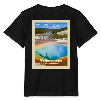 Yellowstone-Nationalpark - Stanley/Stella Kinder T-Shirt MINI CREATOR  - Schwarz - Vorne - Mikhail (115cm)