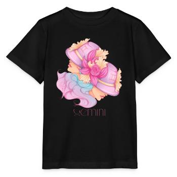 Gémeaux - T-shirt bio MINI CREATOR Stanley/Stella Enfant - noir - Devant - Mikhail (115cm)