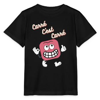 Carré c'est Carré - T-shirt bio MINI CREATOR Stanley/Stella Enfant - noir - Devant - Mikhail (115cm)