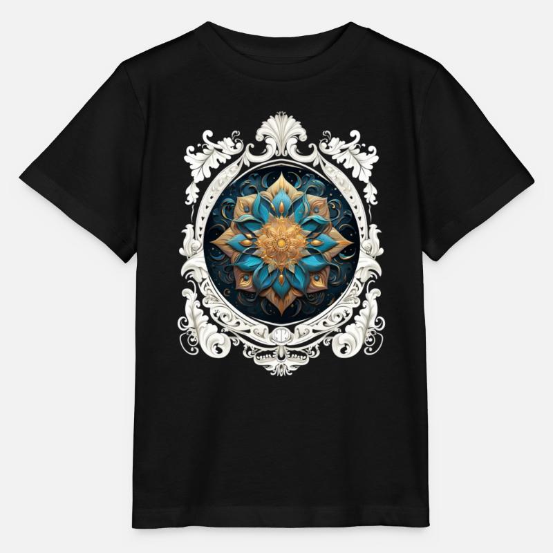 MANDALA VINTAGE COSMIC - T-shirt bio MINI CREATOR Stanley/Stella Enfant - noir