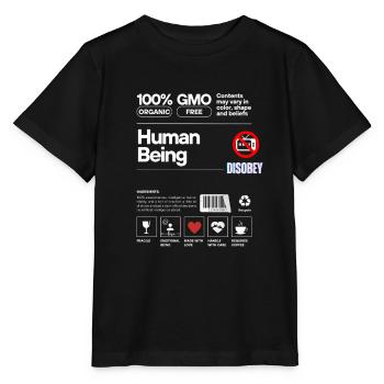 ÊTRE HUMAIN 100% ESSERE UMANI - T-shirt bio MINI CREATOR Stanley/Stella Enfant - noir - Devant - Mikhail (115cm)