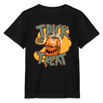 Trick or treat - Stanley/Stella MINI CREATOR Kids’ T-Shirt - black - Front - Mikhail (115cm)