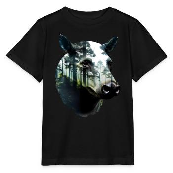 Tapir - T-shirt bio MINI CREATOR Stanley/Stella Enfant - noir - Devant - Mikhail (115cm)