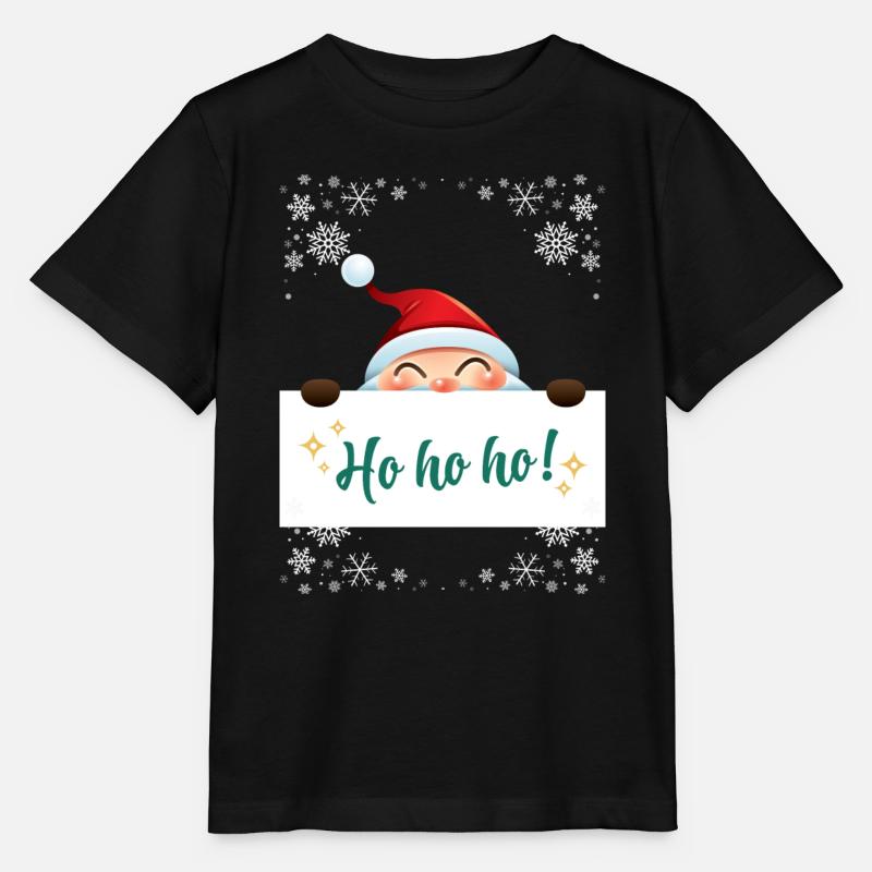 Ho,Ho,Ho! - Stanley/Stella Kinder T-Shirt MINI CREATOR  - Schwarz