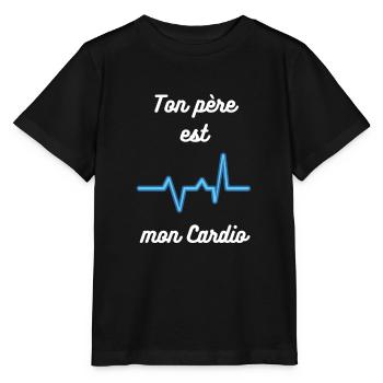 Ton père est mon cardio : Humoristique Cardio - T-shirt bio MINI CREATOR Stanley/Stella Enfant - noir - Devant - Mikhail (115cm)