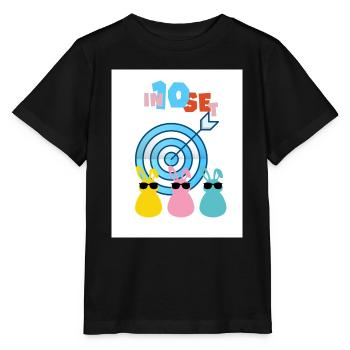 Geschossen um 10. Intensiv und präzise. - Stanley/Stella Kinder T-Shirt MINI CREATOR  - Schwarz - Vorne - Mikhail (115cm)