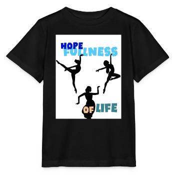 Hoffnung auf das Leben. Die Hoffnung auf Leben. - Stanley/Stella Kinder T-Shirt MINI CREATOR  - Schwarz - Vorne - Mikhail (115cm)