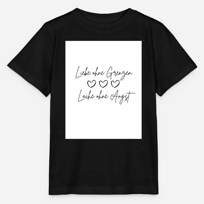 Liebe ohne Grenzen - Stanley/Stella Kinder T-Shirt MINI CREATOR - Schwarz