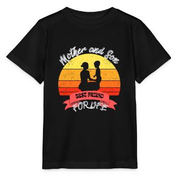 Mother and Son Best Friend for Life - Stanley/Stella MINI CREATOR Kids’ T-Shirt - black - Front - Mikhail (115cm)