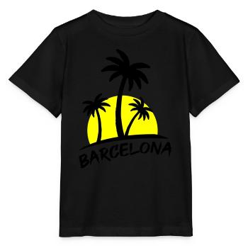 Barcelona - Stanley/Stella MINI CREATOR Kids’ T-Shirt - black - Front - Mikhail (115cm)