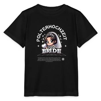 Team Bride - Stanley/Stella Kinder T-Shirt MINI CREATOR  - Schwarz - Vorne - Mikhail (115cm)